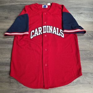 Vintage Starter St Louis Cardinals Jersey Mens XL Red Blue Mark McGwire #25 90s